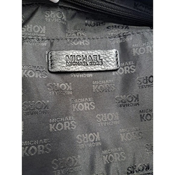 MICHAEL KORS Large Black Leather Studded Buckle Handbag/Shoulder Strap Tote Chic - Picture 8 of 14